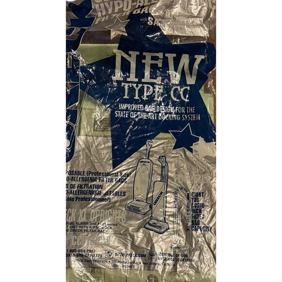 Oreck Upright XL Type CC Vacuum Cleaner Hypo Allergenic Bags (4) CCPK8DW Carpet - Picture 2 of 4